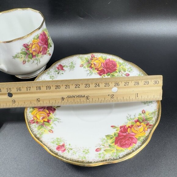 Queen's Rosina China Co Floral Teacup Saucer Set Fine Bone China Porcelain VTG - Picture 5 of 12